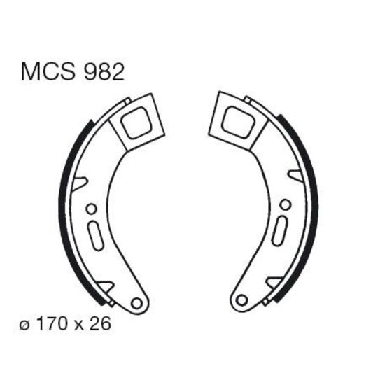 Brzdové čeľuste LUCAS MCS 982